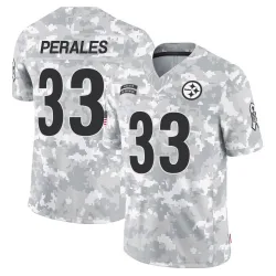 David Perales Pittsburgh Steelers Limited Youth 2024 Salute to Service Jersey (Arctic Camo)