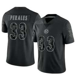 David Perales Pittsburgh Steelers Limited Youth Reflective Jersey (Black)