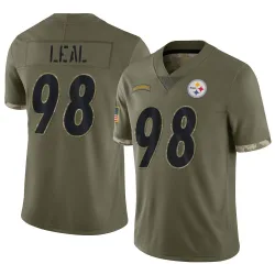 DeMarvin Leal Pittsburgh Steelers Limited Youth 2022 Salute To Service Jersey (Olive)
