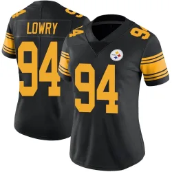 Dean Lowry Pittsburgh Steelers Limited Women's Color Rush Jersey (Black)
