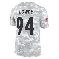 Dean Lowry Pittsburgh Steelers Limited Youth 2024 Salute to Service Jersey (Arctic Camo)