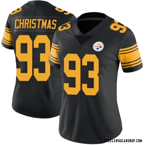 Demarcus Christmas Pittsburgh Steelers Limited Women's Color Rush Jersey (Black)