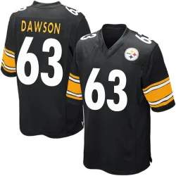 Dermontti Dawson Pittsburgh Steelers Game Men's Team Color Jersey (Black)