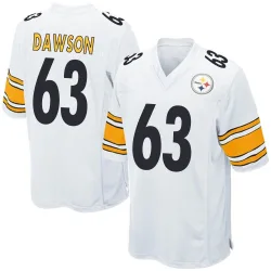 Dermontti Dawson Pittsburgh Steelers Game Youth Jersey (White)