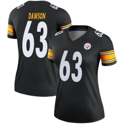 Dermontti Dawson Pittsburgh Steelers Legend Women's Jersey (Black)