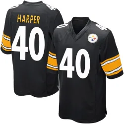 Devin Harper Pittsburgh Steelers Game Men's Team Color Jersey (Black)