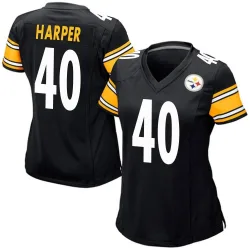 Devin Harper Pittsburgh Steelers Game Women's Team Color Jersey (Black)