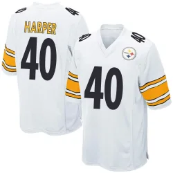 Devin Harper Pittsburgh Steelers Game Youth Jersey (White)