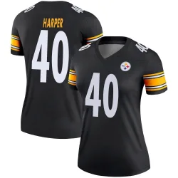 Devin Harper Pittsburgh Steelers Legend Women's Jersey (Black)