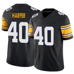 Devin Harper Pittsburgh Steelers Limited Men's Alternate Vapor F.U.S.E. Jersey (Black)
