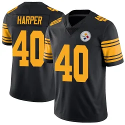 Devin Harper Pittsburgh Steelers Limited Men's Color Rush Jersey (Black)