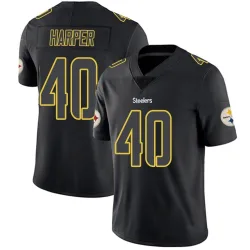 Devin Harper Pittsburgh Steelers Limited Men's Jersey (Black Impact)