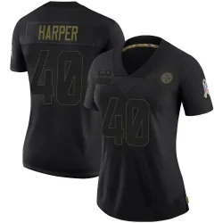 Devin Harper Pittsburgh Steelers Limited Women's 2020 Salute To Service Jersey (Black)