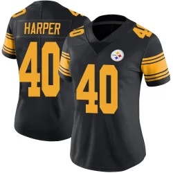 Devin Harper Pittsburgh Steelers Limited Women's Color Rush Jersey (Black)