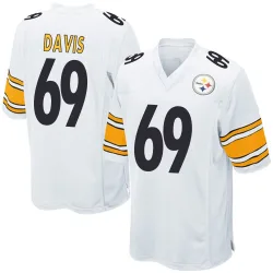 Domenique Davis Pittsburgh Steelers Game Men's Jersey (White)