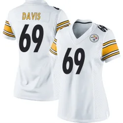 Domenique Davis Pittsburgh Steelers Game Women's Jersey (White)