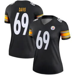 Domenique Davis Pittsburgh Steelers Legend Women's Jersey (Black)