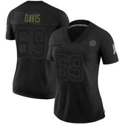 Domenique Davis Pittsburgh Steelers Limited Women's 2020 Salute To Service Jersey (Black)