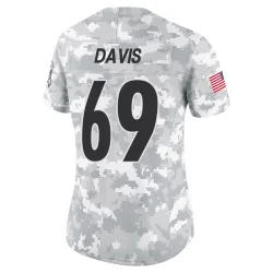 Domenique Davis Pittsburgh Steelers Limited Women's 2024 Salute to Service Jersey (Arctic Camo)