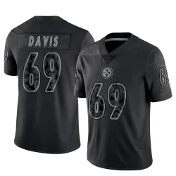 Domenique Davis Pittsburgh Steelers Limited Youth Reflective Jersey (Black)
