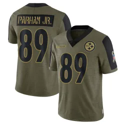 Donald Parham Jr. Pittsburgh Steelers Limited Men's 2021 Salute To Service Jersey (Olive)