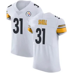Donnie Shell Pittsburgh Steelers Elite Men's Vapor Untouchable Jersey (White)