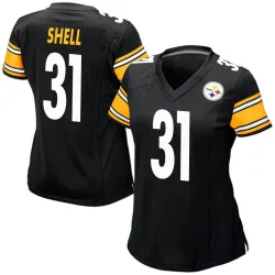 Donnie Shell Pittsburgh Steelers Game Women's Team Color Jersey (Black)