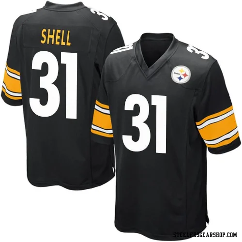 Donnie Shell Pittsburgh Steelers Game Youth Team Color Jersey (Black)