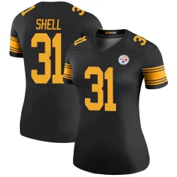 Donnie Shell Pittsburgh Steelers Legend Women's Color Rush Jersey (Black)