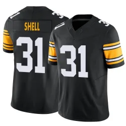 Donnie Shell Pittsburgh Steelers Limited Men's Alternate Vapor F.U.S.E. Jersey (Black)