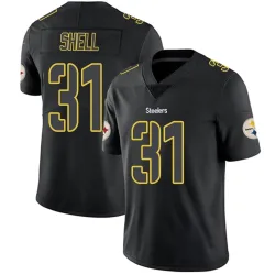 Donnie Shell Pittsburgh Steelers Limited Men's Jersey (Black Impact)