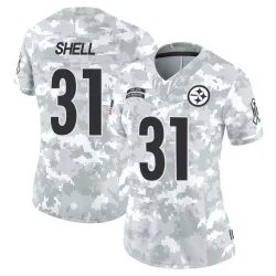 Donnie Shell Pittsburgh Steelers Limited Women's 2024 Salute to Service Jersey (Arctic Camo)