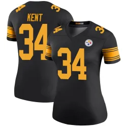 Donte Kent Pittsburgh Steelers Legend Women's Color Rush Jersey (Black)