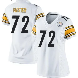 Doug Nester Pittsburgh Steelers Game Women's Jersey (White)