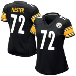 Doug Nester Pittsburgh Steelers Game Women's Team Color Jersey (Black)