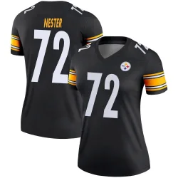 Doug Nester Pittsburgh Steelers Legend Women's Jersey (Black)