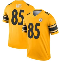 Duece Watts Pittsburgh Steelers Legend Men's Inverted Jersey (Gold)