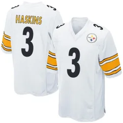 Dwayne Haskins Pittsburgh Steelers Game Men's Jersey (White)