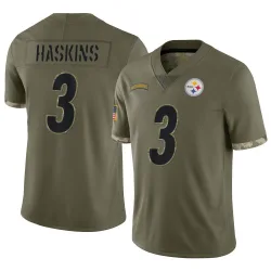 Dwayne Haskins Pittsburgh Steelers Limited Youth 2022 Salute To Service Jersey (Olive)