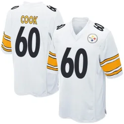 Dylan Cook Pittsburgh Steelers Game Men's Jersey (White)