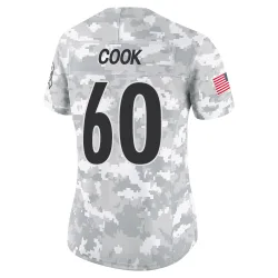 Dylan Cook Pittsburgh Steelers Limited Women's 2024 Salute to Service Jersey (Arctic Camo)