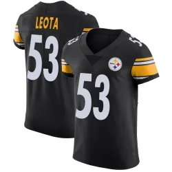 Eku Leota Pittsburgh Steelers Elite Men's Team Color Vapor Untouchable Jersey (Black)