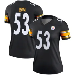 Eku Leota Pittsburgh Steelers Legend Women's Jersey (Black)