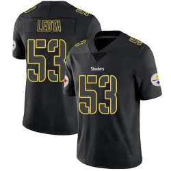 Eku Leota Pittsburgh Steelers Limited Men's Jersey (Black Impact)