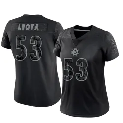Eku Leota Pittsburgh Steelers Limited Women's Reflective Jersey (Black)