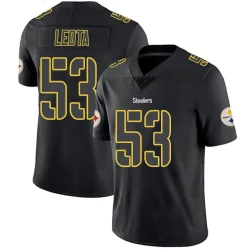 Eku Leota Pittsburgh Steelers Limited Youth Jersey (Black Impact)