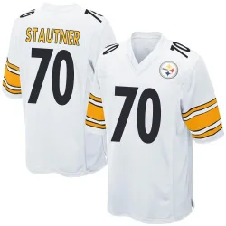 Ernie Stautner Pittsburgh Steelers Game Men's Jersey (White)
