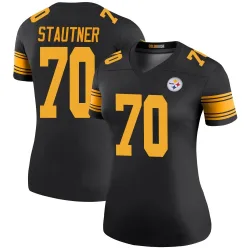 Ernie Stautner Pittsburgh Steelers Legend Women's Color Rush Jersey (Black)