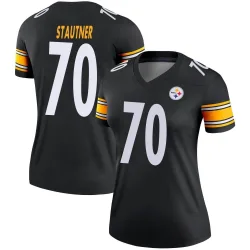 Ernie Stautner Pittsburgh Steelers Legend Women's Jersey (Black)