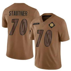 Ernie Stautner Pittsburgh Steelers Limited Men's 2023 Salute To Service Jersey (Brown)